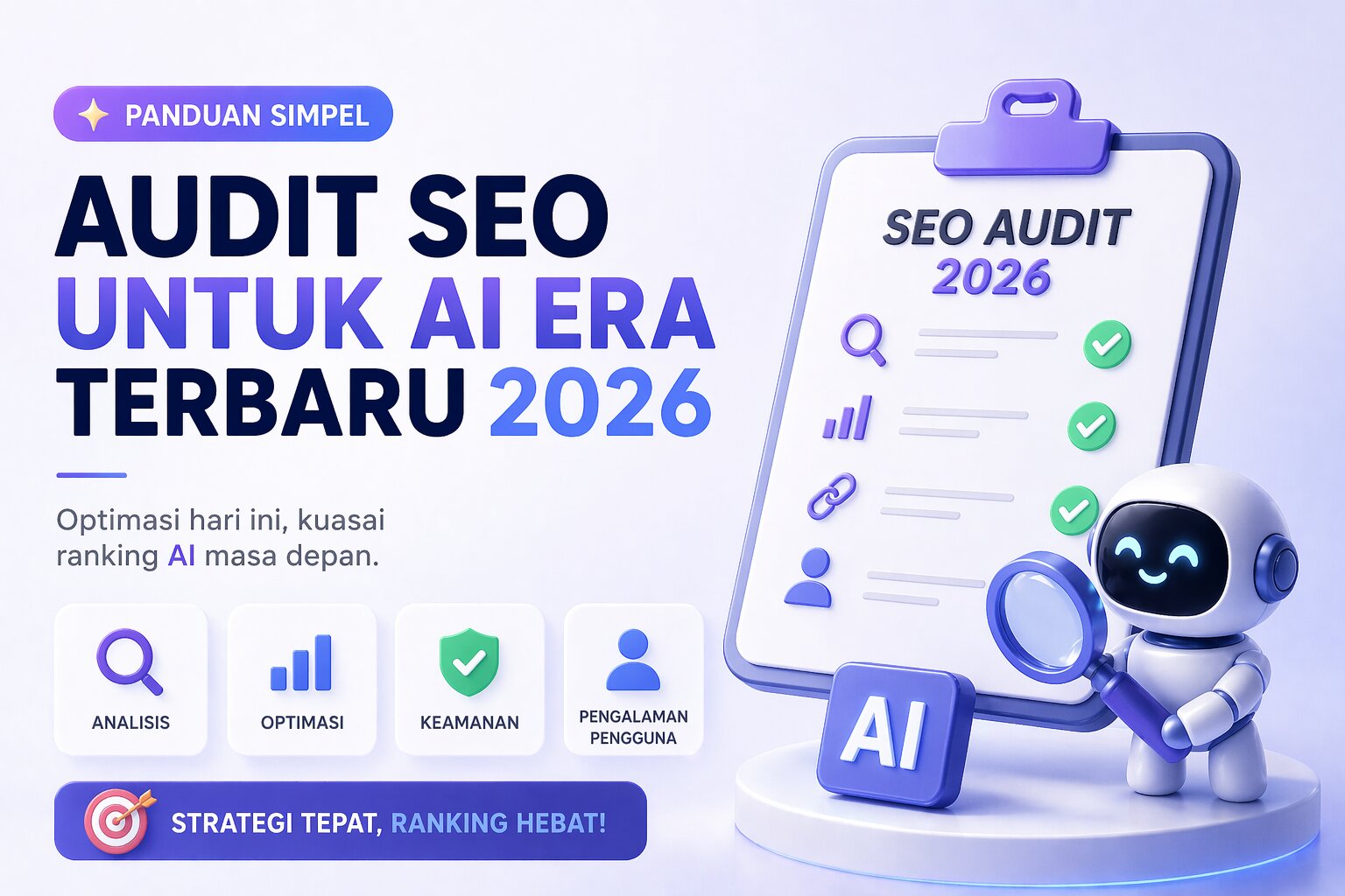 Strategi Audit SEO Lanjutan untuk Meningkatkan Kredibilitas Brand Digital di Era AI 2026 melalui Optimasi Konten dan Otoritas